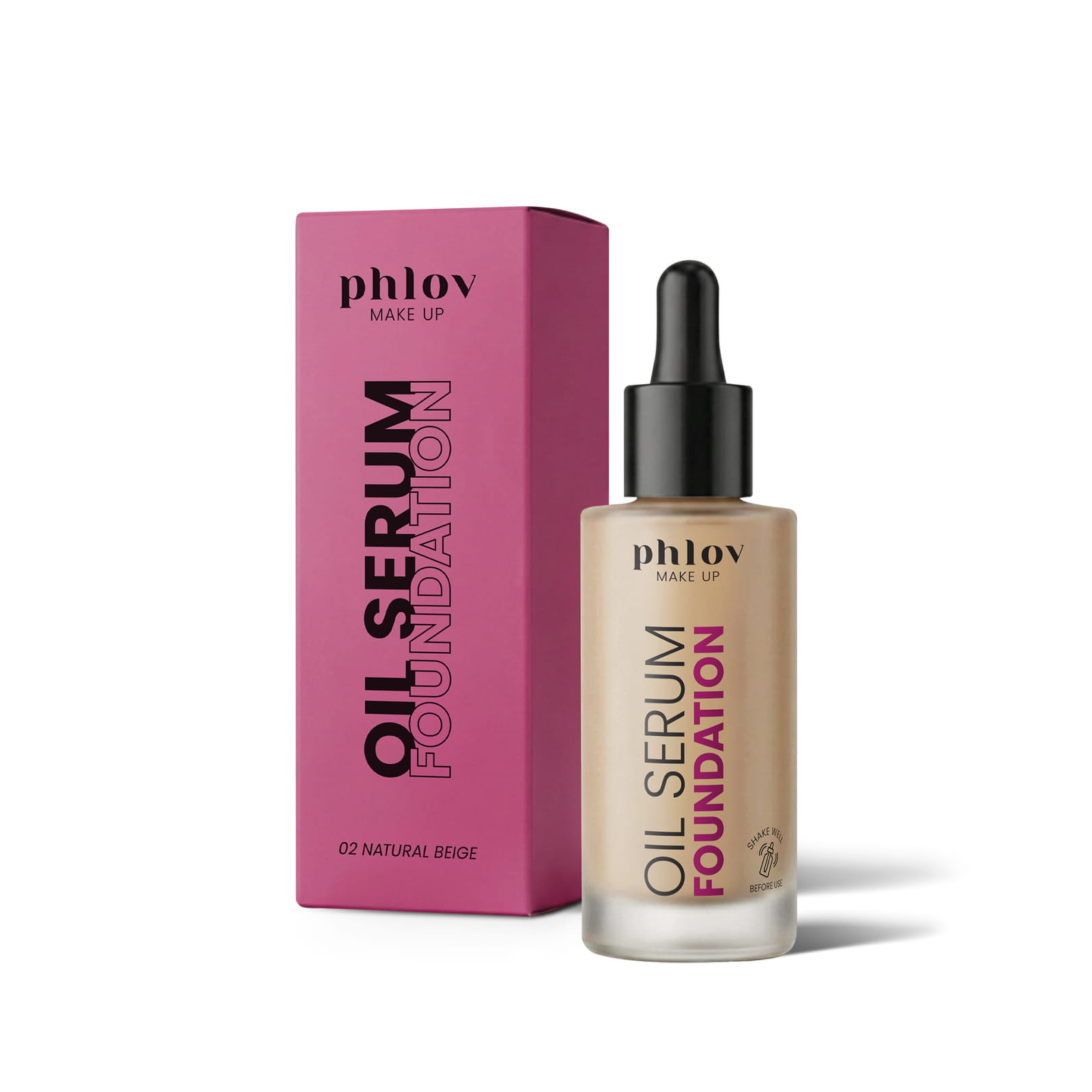 MAKE UP OIL SERUM FOUNDATION 02 NATURAL BEIGE